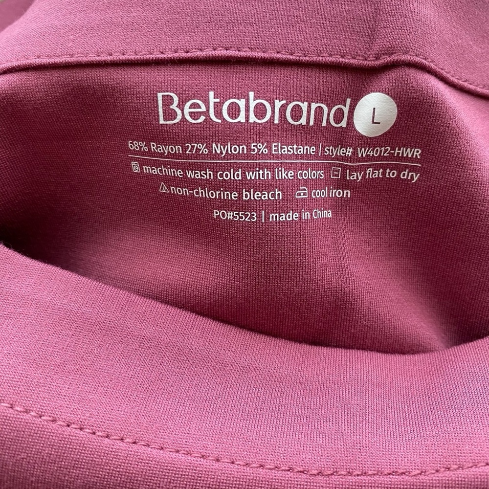 Betabrand Long Sleeve Dress in Mauve and Blue - Picture 4 of 4